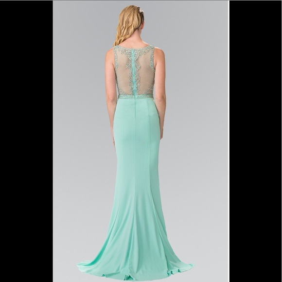 💐SALE💐Beads Embellished Jersey Long Dress - Picture 2 of 4